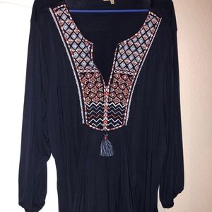 Navy Blue Top